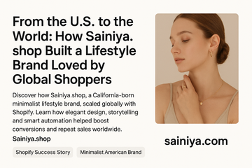 Sainiya.shop: The American Lifestyle Brand Bringing Minimal Elegance to the World